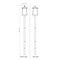 Z-Lite Rainer 5 Light Outdoor Post Mounted Fixture, 15.5in. W x 121.5in. H, Black 5015PHXLR-5009P96-BK - alternate 8